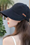 Wide Visor Sun Protection Women's Hat Sports Hat Black