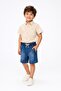 Boys' Short Sleeve Shirt and Denim Shorts Set - 6