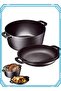 Dutch Oven Pot with Lid, Cast Iron Skillets, Dutch Oven for Bread Baking, 5 Quart Double Dutch Oven, Grill, Stovetop, BBQ, Camping
