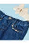 Infant Girls Navy Jeans With Headband 2 Pieces - 3