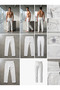 Men's Straight Fit Optic White Utility Jeans - 4