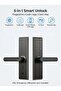 SageLiving Black WiFi Smart Door Lock with 5050 Mortise – Fingerprint, Tuya App, Keypad, Card & Key Unlock, Auto Lock Security for Home & Office - 2
