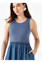 A LINE KNIT WOVEN DRESS - 8