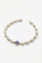 Nazar Bead Anklet with Sea Shell Detail - Bohemian Beach Anklet - 2