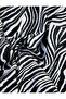 Zebra Patterned Square Shawl - 3