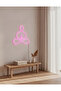 Yoga Meditasyon Figürlü LED Neon Duvar Tablosu | Pembe Aydınlatmalı Modern Dekor | Salon - 2