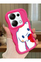 Redmi Note 13 Pro 4g Compatible Case with Camera Protector Red Silicone Couple Phone Case Line Pattern