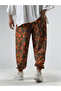 Floral Patterned Wrinkled Men's Jogger Pants Coc3294 - 4