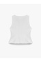 Crew Neck Slim Fit Peplum Blouse - 4