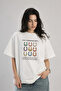 Eazy Unisex Oversize T-Shirt 100% Cotton White Horseshoe Dept. Cowboy Printed T-Shirt - 4