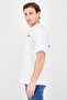 Men Crew Neck Short Sleeve Brand Logo T-Shirt, White - 3
