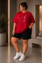 Women's Plus Size Oversize Shorts Set 2-Piece Cotton Daily Sports Casual Summer Comfortable Fit Dog Print L - 8XL