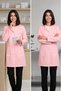 Women's Shirt Collar Long Sleeve Long Length Color Options Alpaca Fabric Doctor and Nurse Coat - 7