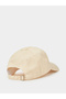 Beige Embroidered Baseball Cap - 3