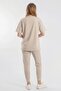 Knitted Fabric Pocket Jogger Women's Trousers - 2