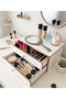 Nordic Style White Makeup and Tabletop Organizer - 8mm Mdf Screwless Drawer Organizer Shelf - 2
