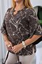 Plus Size Blouse with Flounce Sleeves and Accessory Detail at the Collar - 8