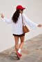 Women's White Suprem Lycra Oversize T-Shirt - 4