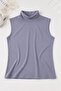 Women's 100% Viscose Half Turtleneck Sleeveless Blouse I Comfortable Fit Sleeveless Blouse I Flexible Minimal Sleeveless Basic Blouse I Women's Bodysuit I Standard Size - 3