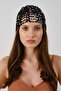 Sequin Detailed Summer Knitted Beanie Y8248 Black - 2