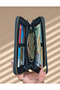 Women's Tan Brown Large Size Wallet with 5 Card Holders and Phone Compartment - 4