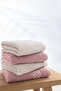 Averna 4-Piece 100% Cotton Hand & Face Towel Set - Beige/Dry Rose