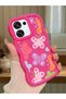 Oppo F31 5g Compatible Case with Camera Protector Red Silicone Couple Phone Case Butterfly Pattern