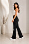 Women's Black Spanish Flare Lycra Denim Jeans - 2