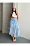 Women's Layered Chiffon Maxi Skirt High Waist Flight Flight Summer Long Skirt - 8