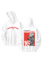 Charles Leclerc Printed Cotton Long Sleeve Hooded Sweatshirt with 3 Thread Count