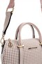 Burgundy - Powder Houndstooth Plaid Women's Handbag Sp1289 - 7