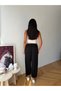 Women's Black Tie-Dye Detailed Buzy Oversize Shalwar Trousers Frv0214 - 9
