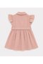 Jacket Collar with Buckle, Powder Girl's Dress - 3
