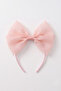 Powder Organza Bowknot Girl's Crown