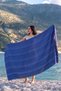 100% Cotton Woven Peshtemal Beach Towel 100X180 cm Lightweight, Quick-Drying, Sand-Repellent Pool and Sea Towel - 5