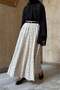 Black Polka Dot Belted Ceinture Skirt - 6