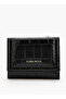 Textured Trifold Wallet with Zip Pocket