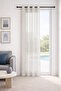 Lavin Ecru Custom Size Tulle Curtain 260X270 Without Pleats