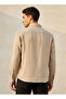 Men Regular Fit Collared Long Sleeves Linen Shirt - 4