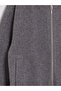 Gray College Collar Girls' Cashmere Jacket - 6