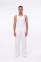 Men's Baggy Linen Trousers White