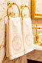 Ahsen French Laced Cotton Dowry Hand Towel Set of 2 50X90 cm