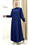 Giyık Is a Hijab-Style Full-Length Buttoned Outerwear Made of Strawberry Fabric. - 4