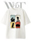 Day Trekking Design Printed Unisex White Oversize T-Shirt