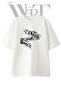 Caress Your Soul Design Printed Unisex White Oversize T-Shirt