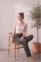 High Waist Wide Leg Striped Camisole Summer Pajama Bottoms - 6