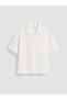 Lcw Kids White Short Sleeve Muslin Boys' Shirt - 2