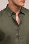 Regular Fit Hidden Button Collar 100% Linen Raw Linen Shirt - 6