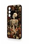 Samsung S24Fe Compatible Flower Skeleton Pattern Silicone Case - 4