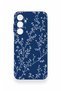 Samsung A55 Compatible Thin Leaf Branch Patterned Silicone Case - 2